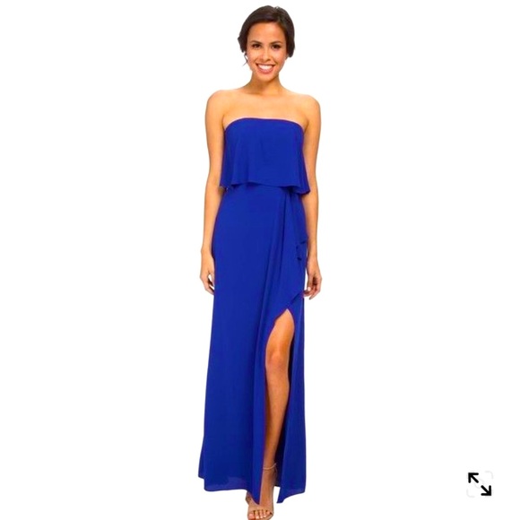 Stunning Bcbg blue felicity gown/dress - worn once - Picture 7 of 7